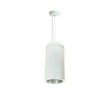 Nora NYLS3-6C1L340NC12DWW - 6" Sapphire III Cable Mount White Cylinder, Diffused Clear Reflector/Matte Powder White Flange,