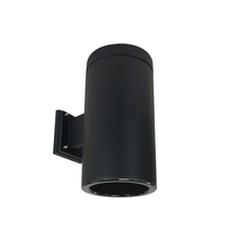 Nora NYLS3-6W1L440NC12BBB - 6" Sapphire III Wall Mount Black Cylinder, Black Reflector/Black Flange, 120-277; 0-10V Dimming,