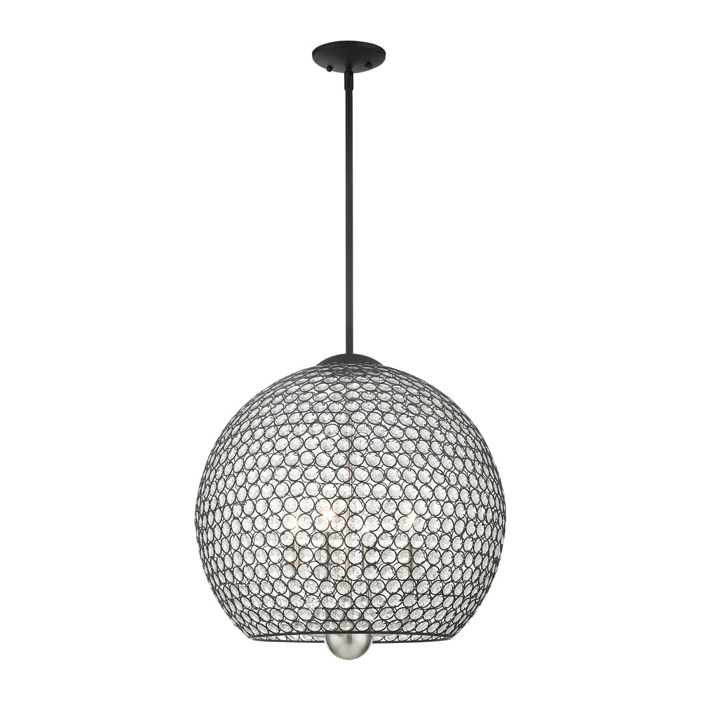 4 Lt Black Pendant