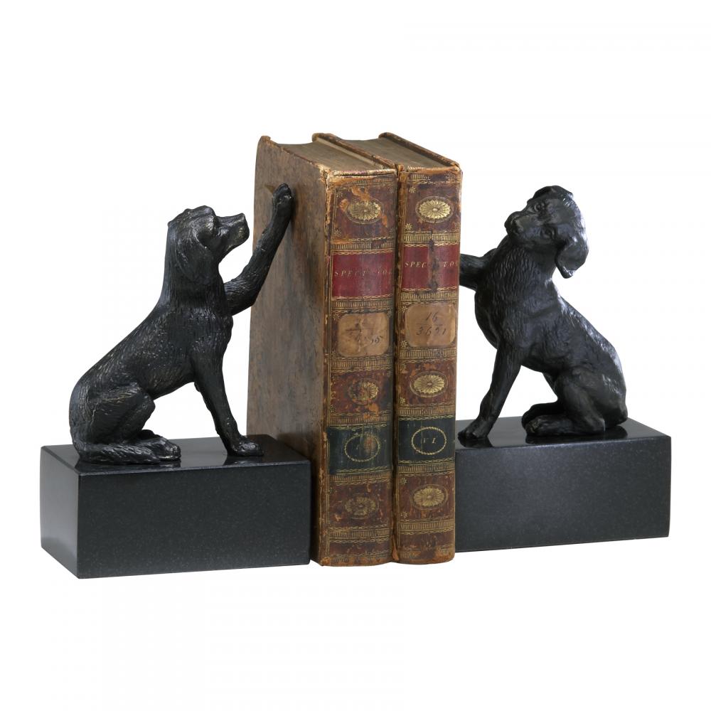 Dog Bookends S/2 Old World