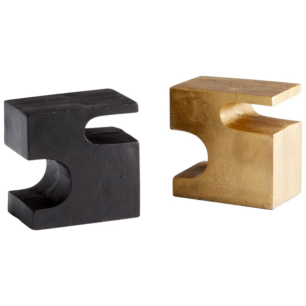 Two-Piece Bookends Piece Bookends Bronze And Brass