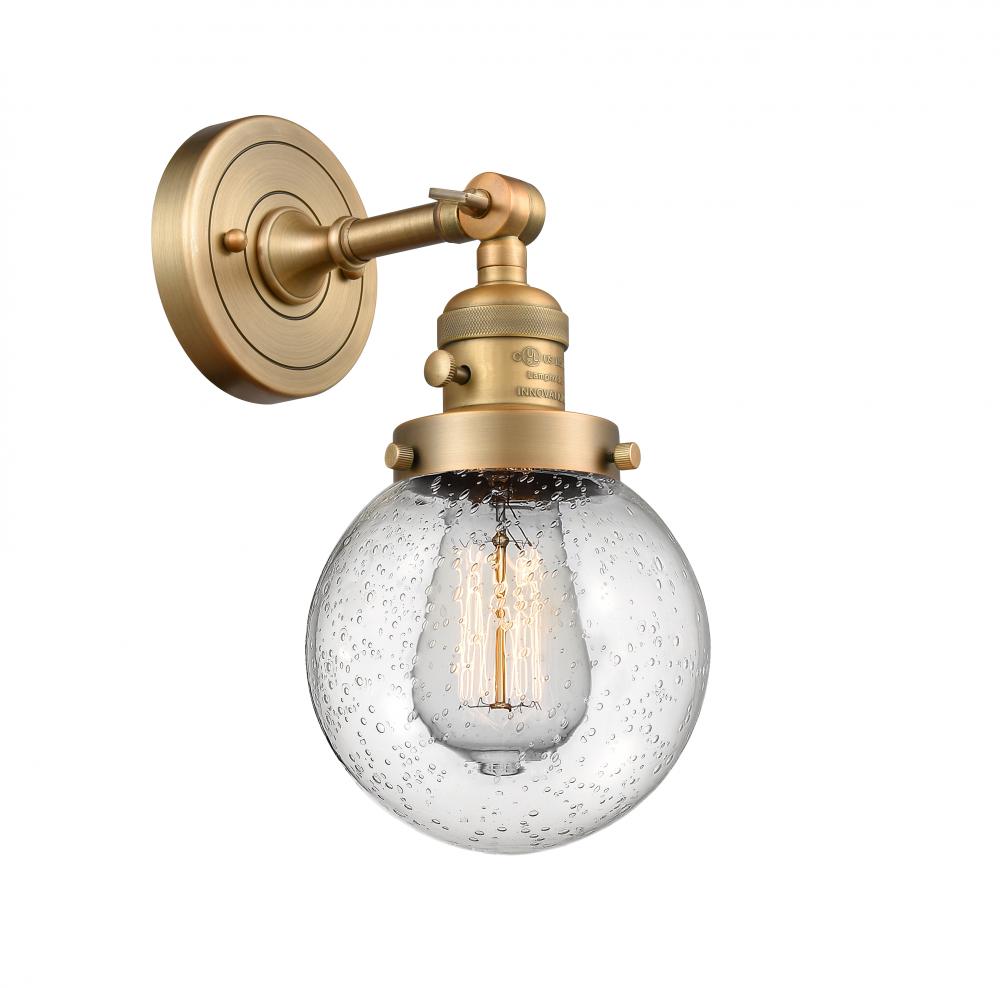 Beacon - 1 Light - 6 inch - Brushed Brass - Adjustable Sconce