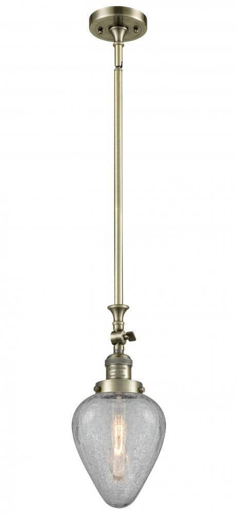 Geneseo - 1 Light - 7 inch - Matte Black - Stem Hung - Adjustable Mini Pendant