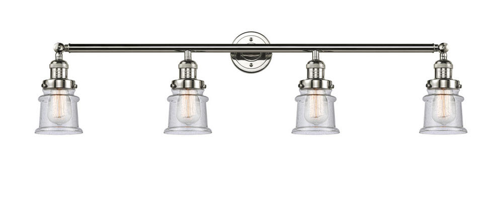 Canton - 4 Light - 42 inch - Polished Nickel - Adjustable Bath Vanity Light