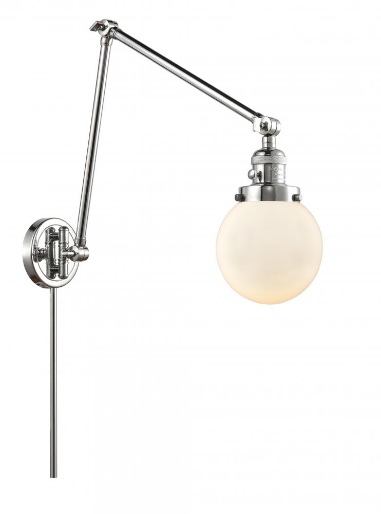 Beacon - 1 Light - 6 inch - Polished Chrome -Adjustable Swing Arm