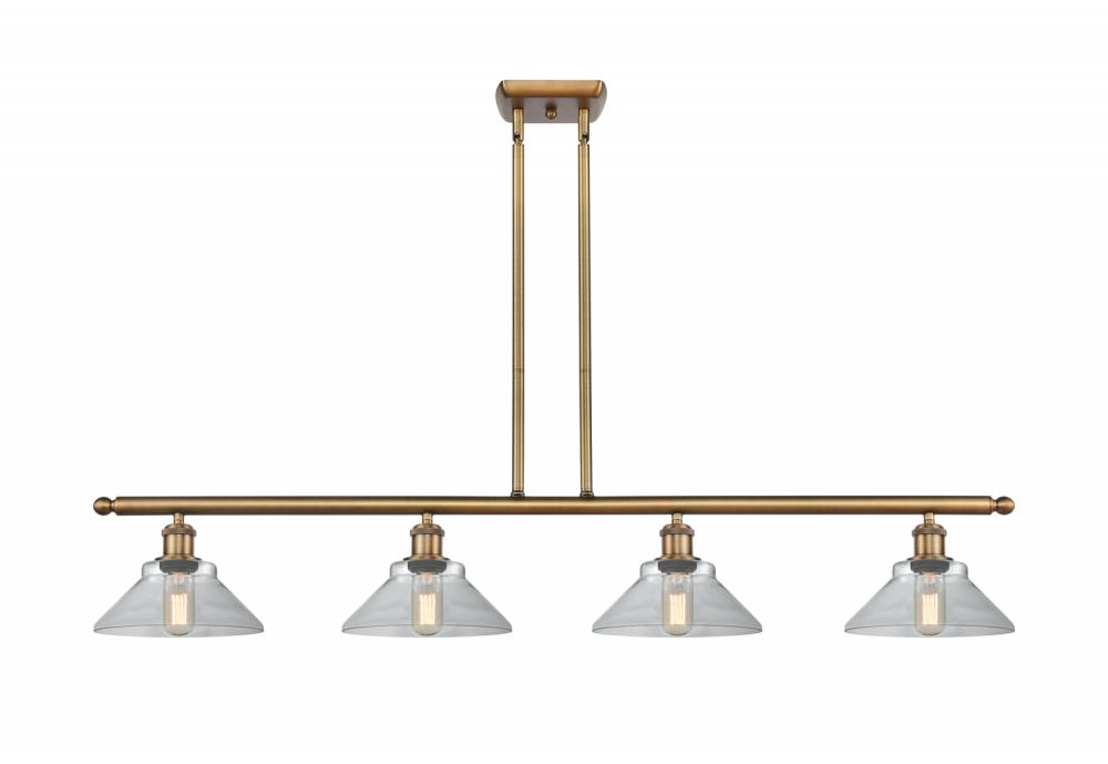 Orwell - 4 Light - 48 inch - Brushed Brass - Cord hung - Island Light