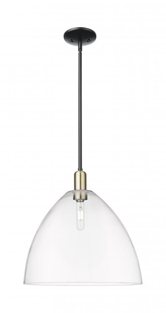 Bristol - 1 Light - 16 inch - Black Antique Brass - Stem hung - Mini Pendant