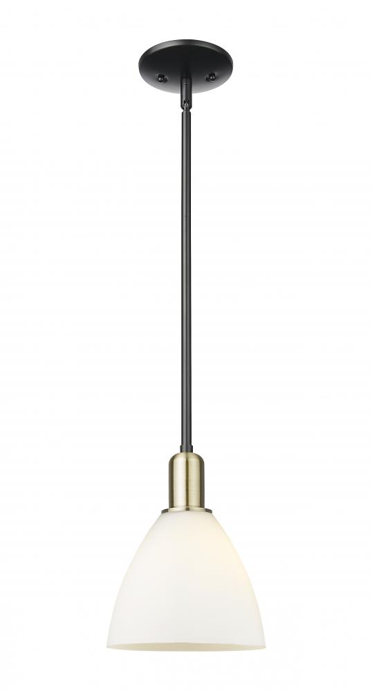 Bristol - 1 Light - 8 inch - Black Antique Brass - Stem hung - Mini Pendant