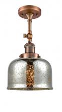 Innovations Lighting 201F-AC-G78 - Bell - 1 Light - 8 inch - Antique Copper - Adjustable Semi-Flush Mount
