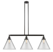 Innovations Lighting 213-OB-G42-L - Cone - 3 Light - 44 inch - Oil Rubbed Bronze - Stem Hung - Adjustable Island Light