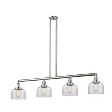 Innovations Lighting 214-SN-G72 - Bell - 4 Light - 53 inch - Brushed Satin Nickel - Stem Hung - Adjustable Island Light