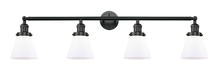 Innovations Lighting 215-BK-G61 - Cone - 4 Light - 42 inch - Matte Black - Adjustable Bath Vanity Light