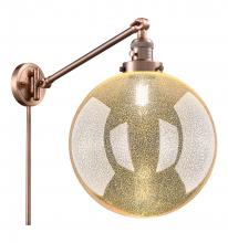 Innovations Lighting 237-AC-G208-12 - Beacon - 1 Light - 12 inch - Antique Copper -Adjustable Swing Arm