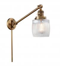 Innovations Lighting 237-BB-G302-LED - Colton - 1 Light - 8 inch - Brushed Brass -Adjustable Swing Arm