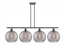 Innovations Lighting 516-4I-BK-G1213-12SM - Athens Deco Swirl - 4 Light - 50 inch - Matte Black - Cord hung - Island Light
