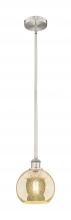 Innovations Lighting 616-1S-SN-G128-8 - Athens - 1 Light - 8 inch - Brushed Satin Nickel - Cord hung - Mini Pendant
