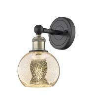 Innovations Lighting 616-1W-BAB-G128-6 - Athens - 1 Light - 6 inch - Black Antique Brass - Sconce