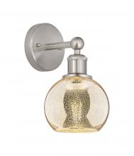 Innovations Lighting 616-1W-SN-G128-6 - Athens - 1 Light - 6 inch - Brushed Satin Nickel - Sconce