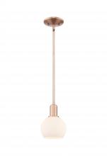 Innovations Lighting 716-1S-AC-G121-6 - Athens - 1 Light - 6 inch - Antique Copper - Stem hung - Mini Pendant