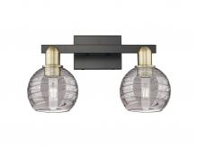 Innovations Lighting 716-2W-BAB-G1213-6SM - Athens Deco Swirl - 2 Light - 16 inch - Black Antique Brass - Bath Vanity Light