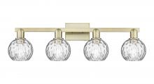 Innovations Lighting 716-4W-AB-G1215-6 - Athens Water Glass - 4 Light - 33 inch - Antique Brass - Bath Vanity Light