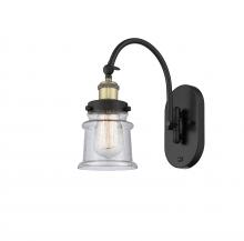 Innovations Lighting 918-1W-BAB-G184S - Canton - 1 Light - 7 inch - Black Antique Brass - Adjustable Swing Arm