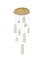 Elegant 3500D9G - Polaris Hang D20"H120" LED 37.5W Gold